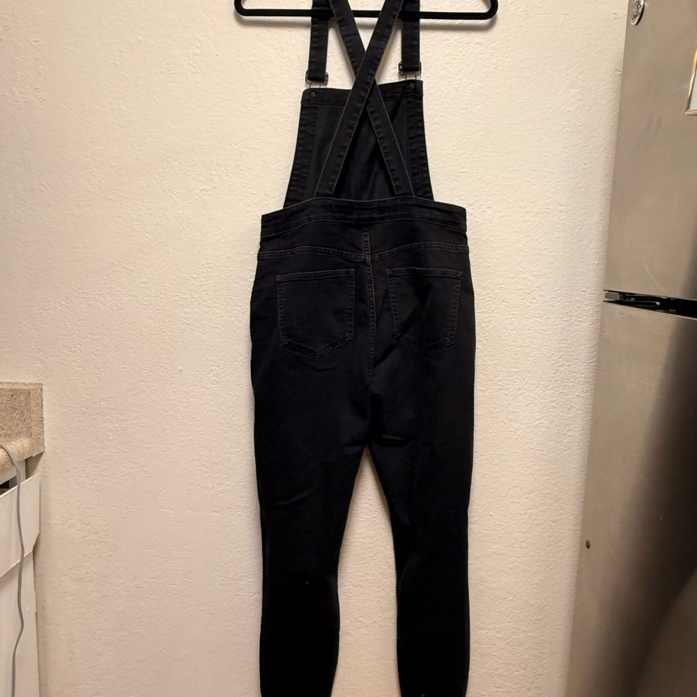 Madewell Black Denim Overalls